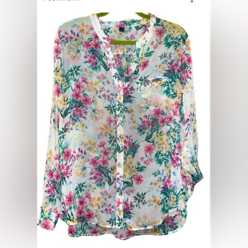 KUT from the kloth sheer floral blouse🌸✨🩵✨🌸💚🩵✨ Y2K
Coquette